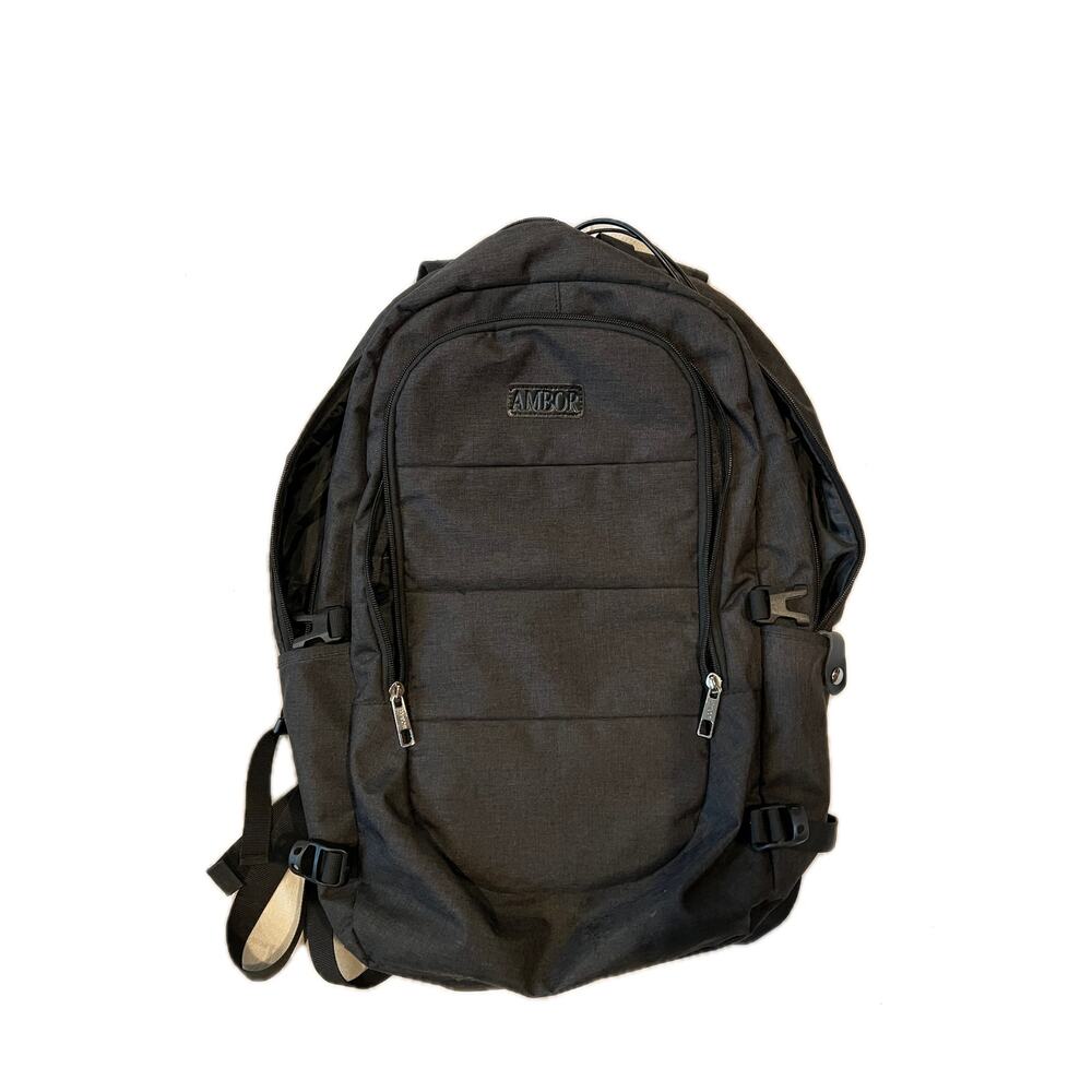 Ambor Black Computer Backpack